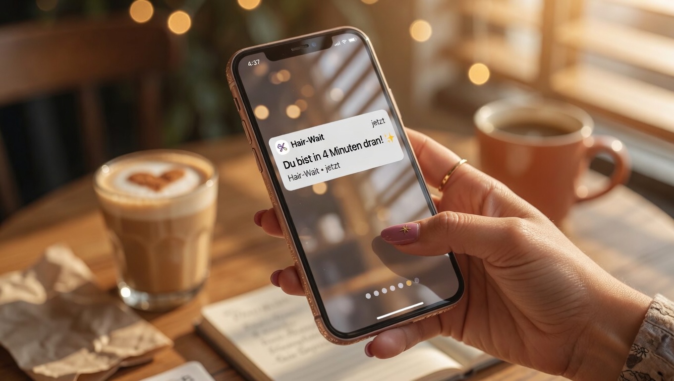 Warteschlange auf dem Handy